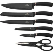 Noże kuchenne - Berlingerhaus Zestaw noży w bloku 7 elementów Black Rose BH-2481 Czarny BH-2481 - miniaturka - grafika 1