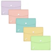 Teczki i aktówki - Oxford Teczka kopertowa A6 Urban Pastel 5szt - miniaturka - grafika 1