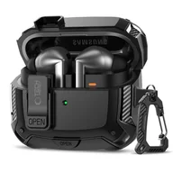 Etui i futerały do telefonów - TECH-PROTECT CARBONOX MAGSAFE SAMSUNG GALAXY BUDS 3 / 3 FE / 3 PRO BLACK - miniaturka - grafika 1