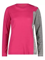 Koszulki sportowe damskie - CMP Koszulka funkcyjna w kolorze czarno-różowym - miniaturka - grafika 1
