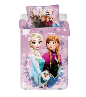KRAINA LODU FROZEN KOMPLET POŚCIELI DZIECIĘCEJ  140 X 200 cm Bawełna ANNA ELZA OLAF - Pościel dla dzieci - miniaturka - grafika 1