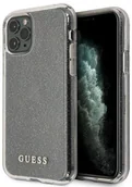 Etui i futerały do telefonów - Guess Glitter Case Etui iPhone 11 Pro Max Silver 10_17111 - miniaturka - grafika 1