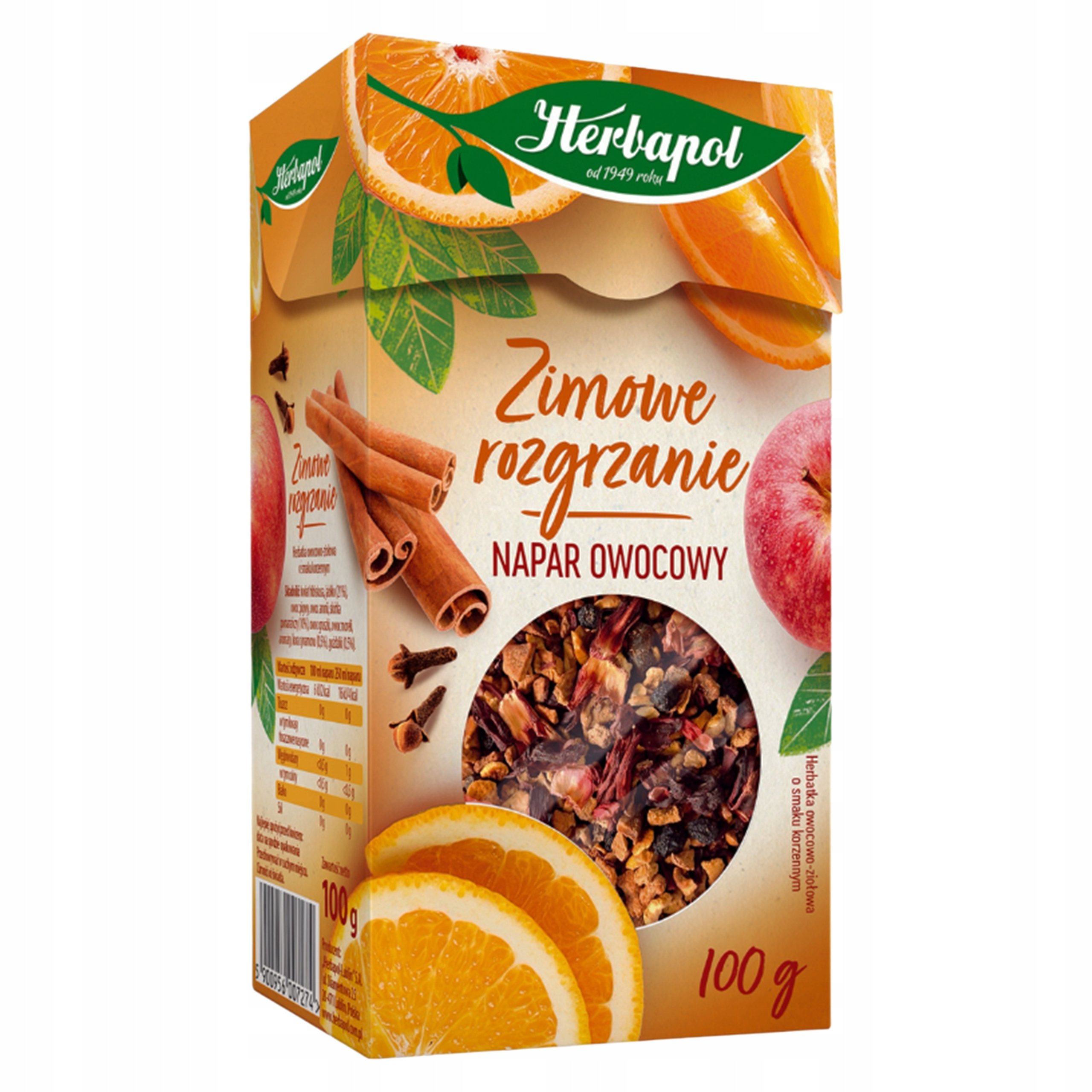 Herbata owocowo-ziołowa Herbapol napar owocowy Zimowe rozgrzanie 100 g