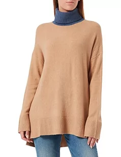 TOM TAILOR Damski sweter z golfem 1032619, 30263 - Soft Light Camel Melange, 3XL - Swetry damskie - miniaturka - grafika 1