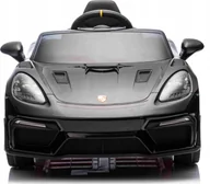 Samochody i pojazdy dla dzieci - Pojazd Porsche Spyder RS 718 Czarny MP4 - miniaturka - grafika 1