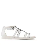 Buty dla dziewczynek - Geox Sandały J Sandal Karly Girl J3535D043BCC1000 D Biały - miniaturka - grafika 1