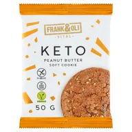 Ciastka - Frank & Oli Ciastko Keto Masło Orzechowe Peanut Butter Wegańskie bezglutenowe 50g - Frank&Oli - miniaturka - grafika 1