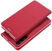 Etui i futerały do telefonów - Kabura LUNA Book Carbon do XIAOMI Redmi Note 14 PRO 4G czerwony - miniaturka - grafika 1