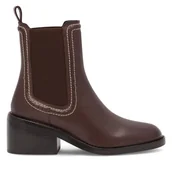 Botki damskie - Botki Gino Rossi ALBA-110382 Brązowy - miniaturka - grafika 1