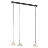 Lampy sufitowe - Elit lampa wisząca 3xGX54 czarna/złota 1329/3 - miniaturka - grafika 1