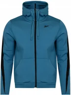 Bluzy męskie - REEBOK - BLUZA MĘSKA DreamBlend FZ Hoodie H49869 bluza rozpinana - miniaturka - grafika 1