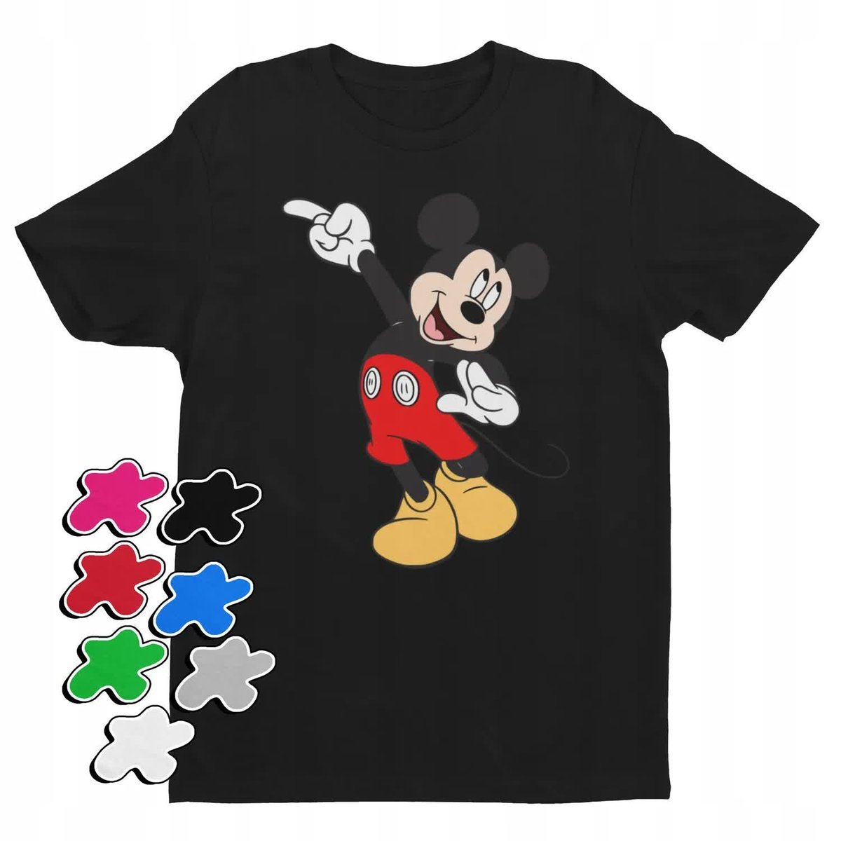Koszulka T-Shirt Dziecięca Z Nadrukiem Myszka Miki Minnie Różne -L 146-152