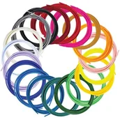 Długopisy 3D - 20 zwojów po 4,8m żywych kolorów filamentu PLA 1,75mm dla 3Doodler Flow - miniaturka - grafika 1