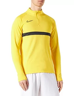 Bluzy męskie - Nike Męska bluza treningowa Dri-fit Academy 21 Tour żółty/czarny/antracytowy/czarny XXL CW6110 - grafika 1