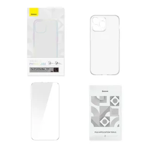 Baseus Corning Case etui do iPhone 14 Pro Max pancerny pokrowiec + szkło przezroczyste - Etui i futerały do telefonów - miniaturka - grafika 11