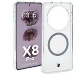 Etui i futerały do telefonów - Bizon CrystalO z MagSafe do Oppo Find X8 Pro Przezroczyste - miniaturka - grafika 1