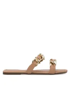 Klapki i japonki damskie - MEXX Klapki WYL021123-01 Brązowy - miniaturka - grafika 1