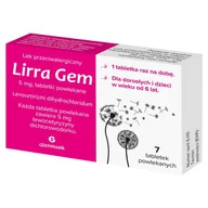 Leki na alergię - Glenmark Lirra Gem 5mg - miniaturka - grafika 1