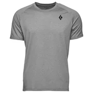 Koszulki sportowe męskie - Męska koszulka Black Diamond M Lightwire SS Tech Tee Rozmiar: XL / Kolor: szary - miniaturka - grafika 1
