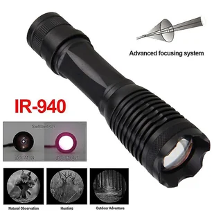 Latarka na podczerwień 940nm - Zoomable Illuminator do polowania na noktowizor - Latarki - miniaturka - grafika 1