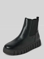 Botki damskie - Buty chelsea z włochatą podszewką wewnętrzną - miniaturka - grafika 1