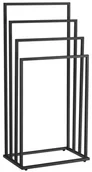 Wieszaki łazienkowe - Czarny metalowy stojak na ręczniki - Kordo - miniaturka - grafika 1