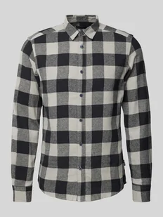 Koszula casualowa o kroju slim fit ze wzorem w kratkę - Koszule męskie - miniaturka - grafika 1