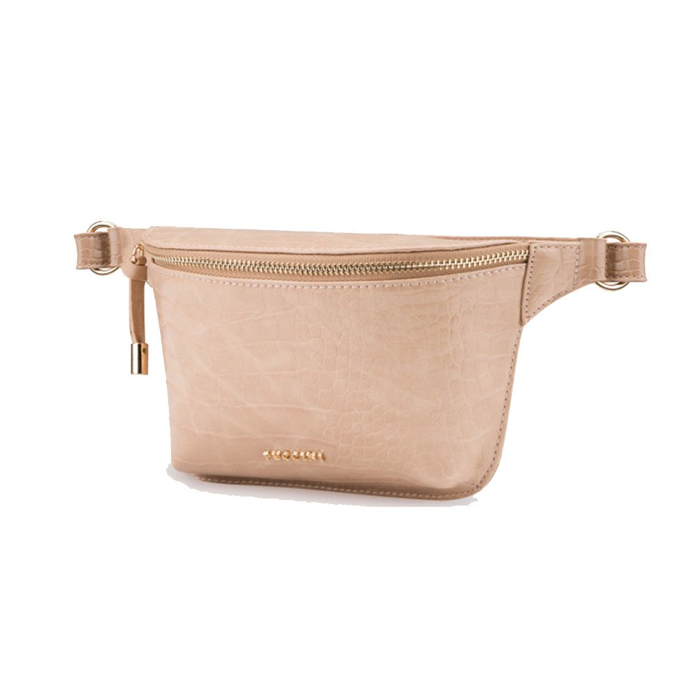 Torebka Damska Nerka Saszetka Biodrowa Biodrówka PUCCINI Beżowa TM244-6A