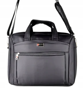 CZARNA Torba na ramię LAPTOPA 15,6 15 C Komputer NESESER Aktówka A4 TECZKA - Teczki i aktówki - miniaturka - grafika 1