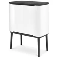 Kosze na śmieci - Brabantia Kosz na śmieci Bo Touch Bin 11 l + 23 l biały 313547 - miniaturka - grafika 1