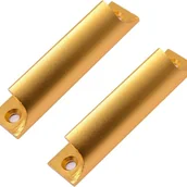 Zawiasy, okucia i inne akcesoria - Klamka do drzwi przesuwnych - Uchwyt do szafki - Klamka do drzwi balkonowych ze śrubami (2 szt. złota) - miniaturka - grafika 1