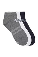 Skarpetki damskie - Emporio Armani Męskie skarpety do sneakersów na co dzień, 3-pak, Biały/melanżowy szary, Large - miniaturka - grafika 1