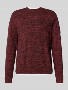 Sweter z dzianiny kroju regular fit z mieszanki bawełny - Swetry męskie - miniaturka - grafika 1