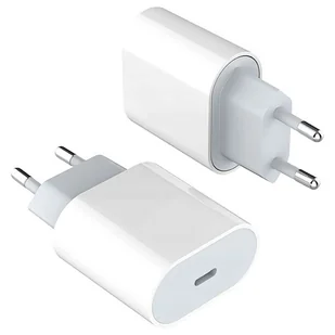 Ładowarka sieciowa oryginalna Apple USB-C typ C 20W szybka MHJE3ZM/A do iPhone adapter kostka Biała - Ładowarki do telefonów - miniaturka - grafika 2