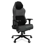 Fotele i krzesła biurowe - Fotel komputerowy biurowy YUMISU 2054 Magnetic Tkanina Gray Black - miniaturka - grafika 1