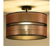 Lampy sufitowe - Duolla - Żyrandol natynkowy COPPER SHINY 1xE27/15W/230V śr. 40 cm miedziany/czarny - miniaturka - grafika 1