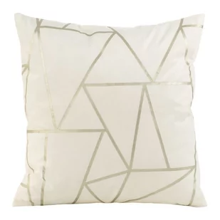 Poszewka 45 x 45 Eurofirany Velvet Blink29 Kremowy - Poszewki na poduszki - miniaturka - grafika 1