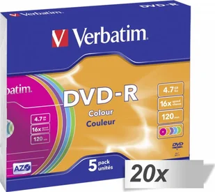 Verbatim DVD-R 4.7 GB 16x 100 sztuk - Nośniki danych - miniaturka - grafika 1