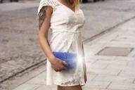 Torebki damskie - Elegancka WŁOSKA SKÓRZANA torebka WIECZOROWA łańcuszek mała skóra naturalna - miniaturka - grafika 1