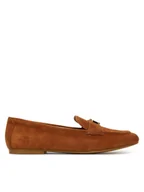 Półbuty damskie - LAUREN RALPH LAUREN Lordsy 802946809014 Brązowy - miniaturka - grafika 1