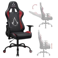 Fotele gamingowe - Fotel gamingowy regulowany obrotowy Subsonic Assasin’s Creed czarno-czerwony - miniaturka - grafika 1