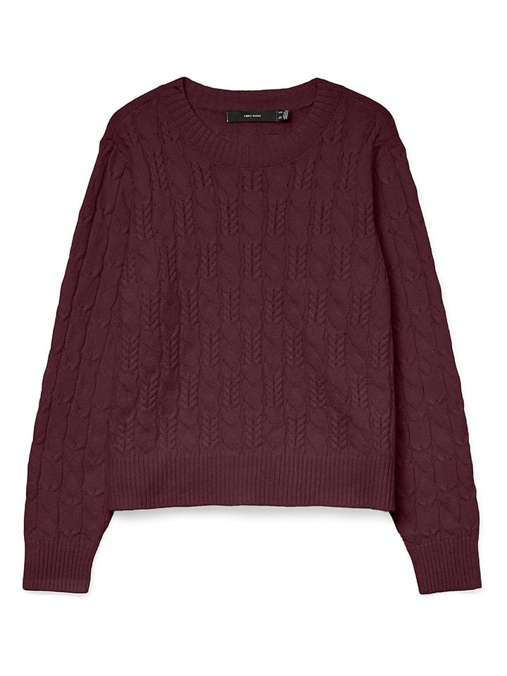 Vero Moda Sweter w kolorze ciemnofioletowym