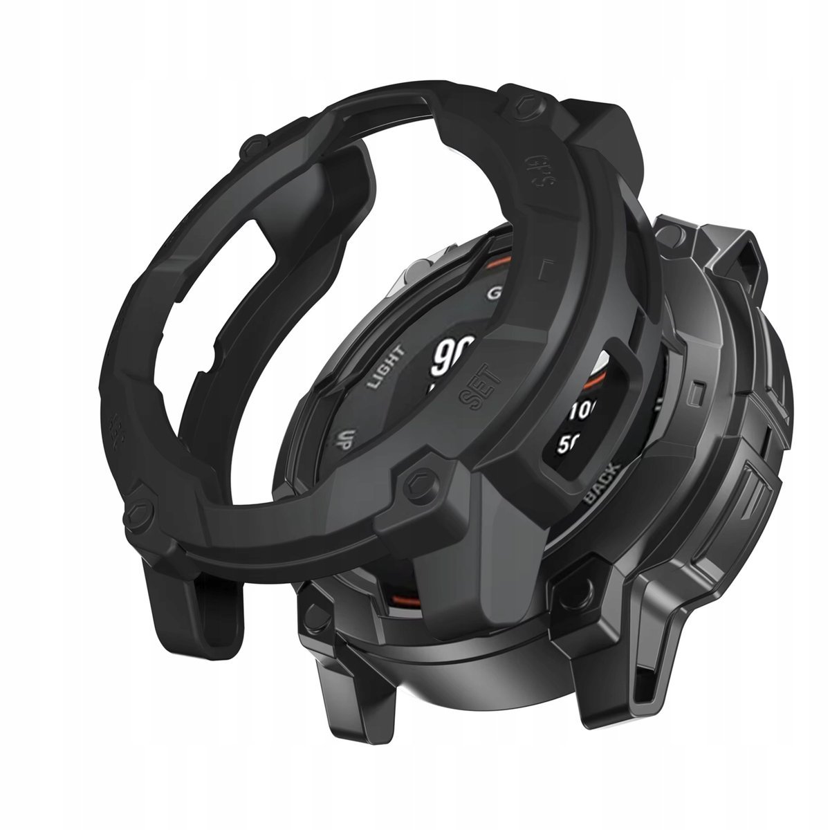 Zestaw Etui Ochronne + 2x Szkło Hartowane 9H Garmin Instinct 3 Solar 45mm