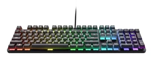 Trust GXT 871 Zora USB QWERTZ Czeski, Słowacki Czarny 25684 - Klawiatury - miniaturka - grafika 1
