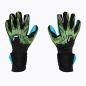 Piłka nożna - Rękawice bramkarskie Reusch Pure Contact Aqua black/fluo lime/aqua - miniaturka - grafika 1