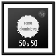 Ramki na zdjęcia - Ramka na zdjęcia 50x50 cm Ramki aluminiowe kwadratowa czarna - miniaturka - grafika 1