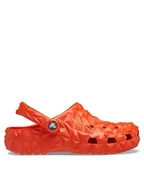 Klapki i japonki męskie - Crocs Klapki Classic Geometric Clog 209563 Czerwony - miniaturka - grafika 1