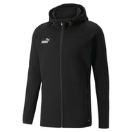 Bluzy sportowe męskie - Bluza z kapturem Puma Teamfinal Casuals Hooded Jkt, Mężczyźni - miniaturka - grafika 1