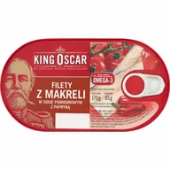 Konserwy i dania rybne - King oscar filety z makreli w sosie z papryką 170g - miniaturka - grafika 1