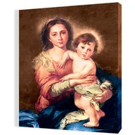 Ikony i obrazy sakralne - Obraz religijny na płótnie Matka Boża i Dzieciątko Jezus - miniaturka - grafika 1